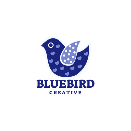 Designvorlage Emblem der Kreativagentur für Logo