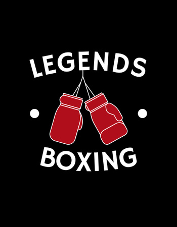 Boxing Classes Invitation T-Shirt – шаблон для дизайну