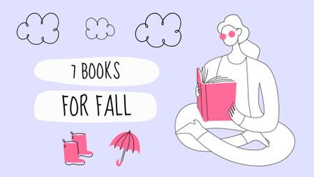Fall Books to Read for Autumn Full HD video Design Template