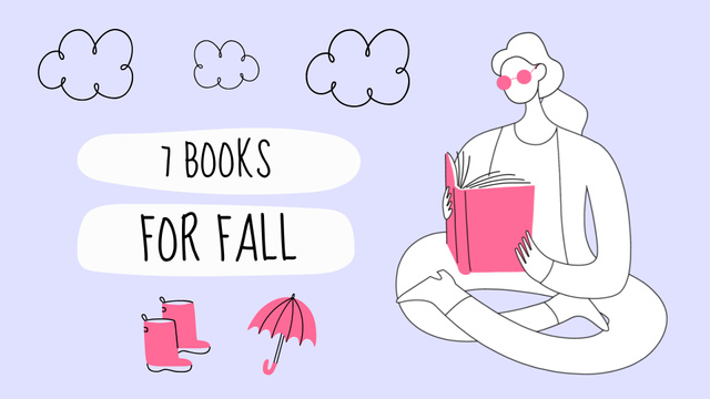 Fall Books to Read for Autumn Full HD video – шаблон для дизайна