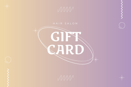 Szablon projektu Discount on Hair Services Gift Certificate