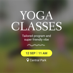 Yoga Classes With Friendly Vibe Promotion