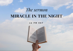 Religious Books Reading and Sermon Announcement