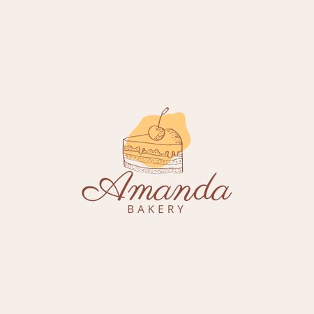 Amanda bakery Logo Design Template