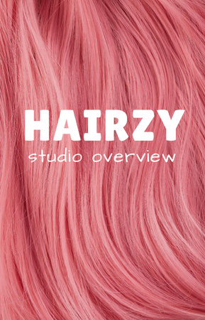 Template di design Offerta di servizi di salone di bellezza con capelli rosa IGTV Cover