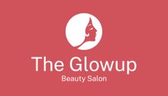 Beauty Salon Ad with Illustration of Woman in Red