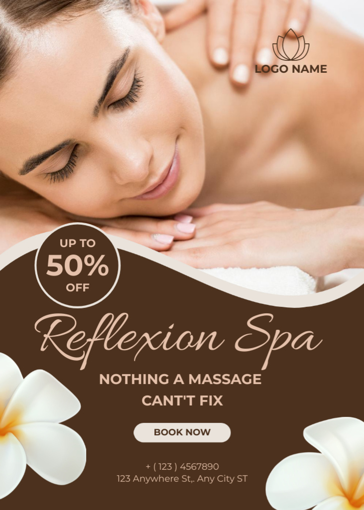 Discount for Spa Services Flayerデザインテンプレート