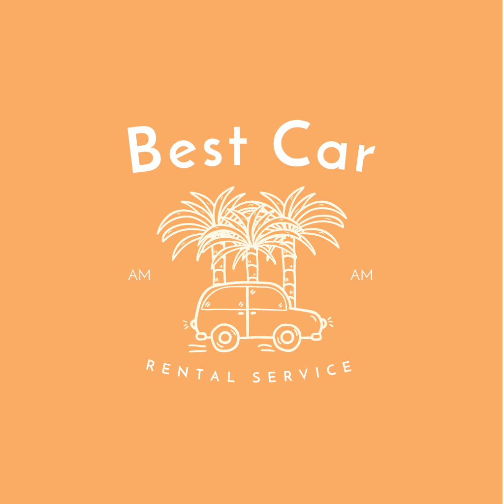 Car Rental Services Offer Logo Šablona návrhu