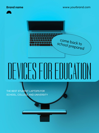 Designvorlage Devices for Education für Poster 36x48in