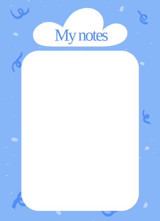 New Year intentions list Notepad 4x5.5in Design Template