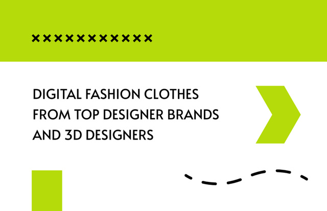 Platilla de diseño Top Digital Fashion Designer Services Promotion In Green Business Card 85x55mm