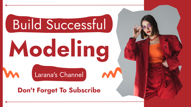 Secrets of Successful Modeling Career Youtube Thumbnail Modelo de Design