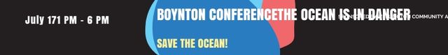 Platilla de diseño Boynton conference the ocean is in danger Leaderboard