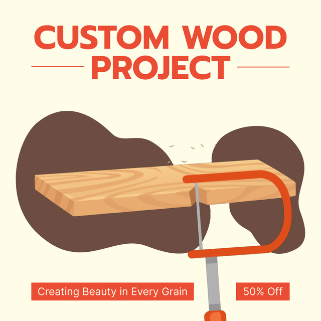 Plantilla de diseño de Marvelous Carpentry Projects And Woodworking Service Animated Post 