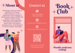 Book Club Ad with Thoughtful Readers