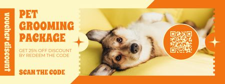 Designvorlage Pflegepaket-Angebot für Hunde für Coupon