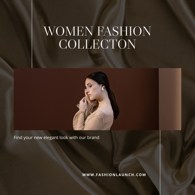 Modèle de visuel Fashion Collection Ad for Women - Instagram