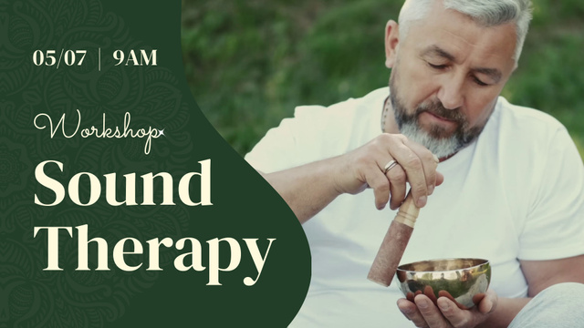 Healing With Vibration By Sound Therapy Full HD video Design Template