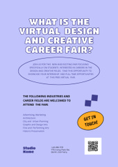 Design Career Fair Ad on Purple