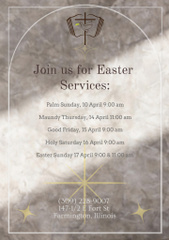 Easter Services and Holy Week Events Announcement
