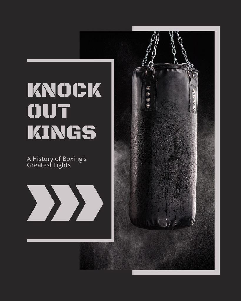 Plantilla de diseño de History Of Boxing's Greatest Fights Instagram Post Vertical 