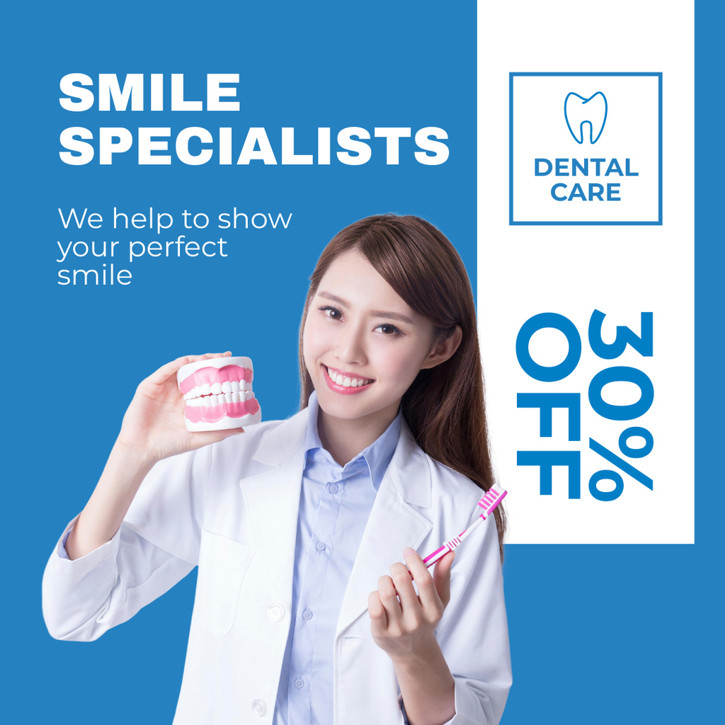 Discount on Dental Services Instagram – шаблон для дизайну