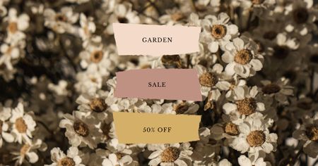 Platilla de diseño Garden Sale Discount Offer Announcement Facebook AD