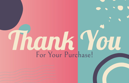 Template di design Thank You Message to Loyal Client on Simple Business Card 85x55mm