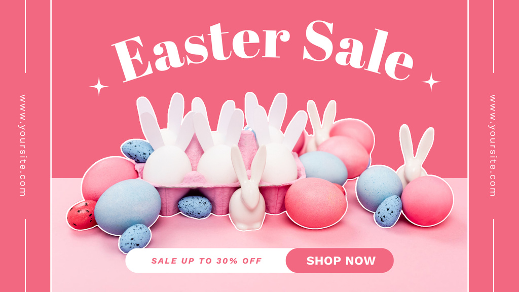 Easter Discount Announcement FB event cover Design Template