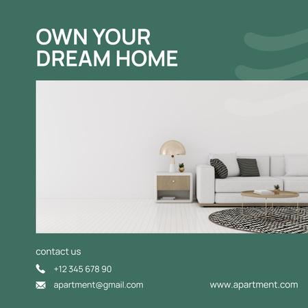 Dream Home Interior Instagram tervezősablon