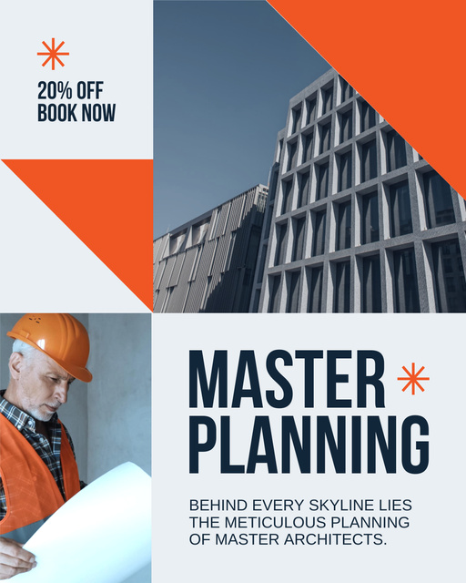Services of Architectural Master Planning Instagram Post Vertical Design Template