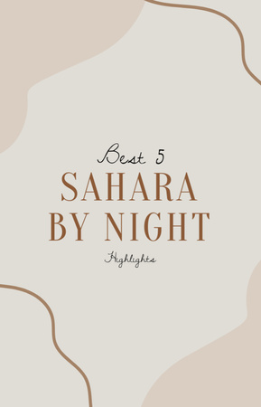 Sahara Travel inspiration IGTV Cover Design Template