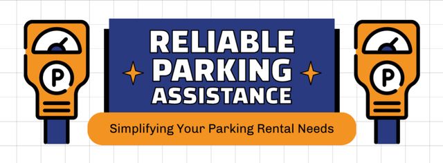 Reliable Parking Assistance Services Facebook cover Πρότυπο σχεδίασης