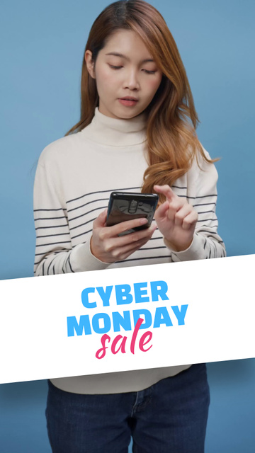 Casual Clothes Promo on Cyber Monday TikTok Videoデザインテンプレート