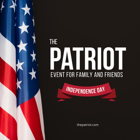 Platilla de diseño American Independence Day Event Instagram