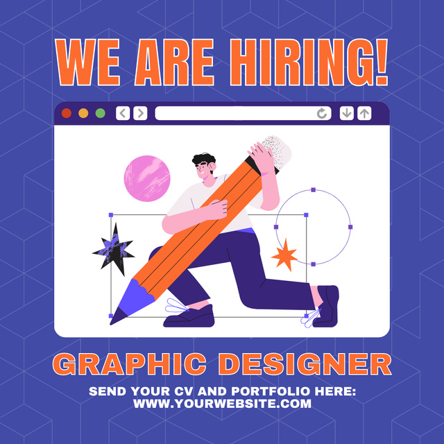 Looking for Graphic Designer As Soon As Possible Instagramデザインテンプレート