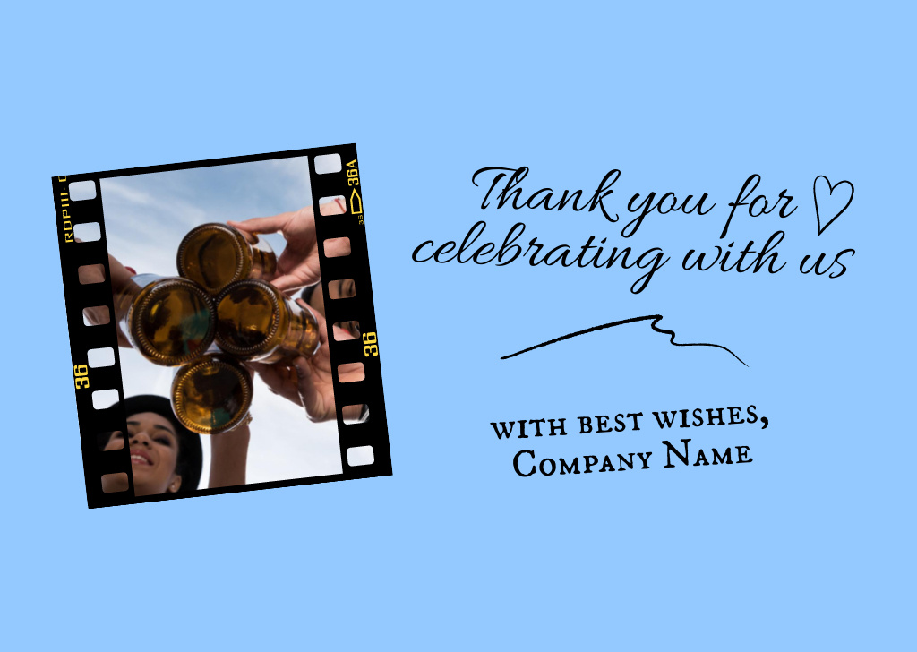 Modèle de visuel Oktoberfest Celebrating Together With Best Wishes - Card