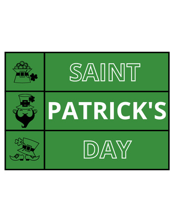 Holiday Wishes for St. Patrick's Day T-Shirt Design Template