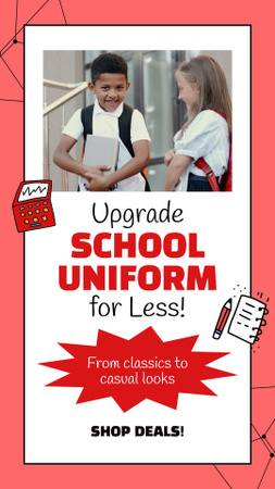 Versatile School Outfits For Kids Offer Instagram Video Story Design Template