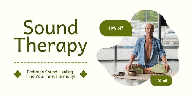 Sound Therapy Sessions At Reduced Rates Twitter – шаблон для дизайну