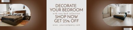 Template di design Articoli per la decorazione della camera da letto Marrone Ebay Store Billboard