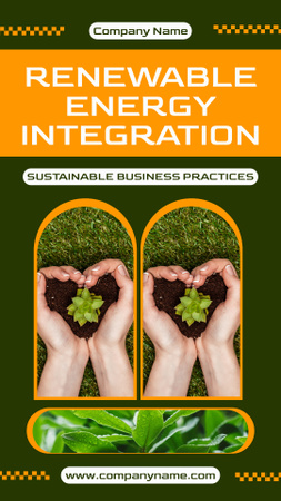 Platilla de diseño Sustainable Practices for Incorporating Renewable Energy into Business Mobile Presentation