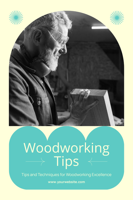 Woodworking Tips from Elder Carpenter Pinterest Design Template
