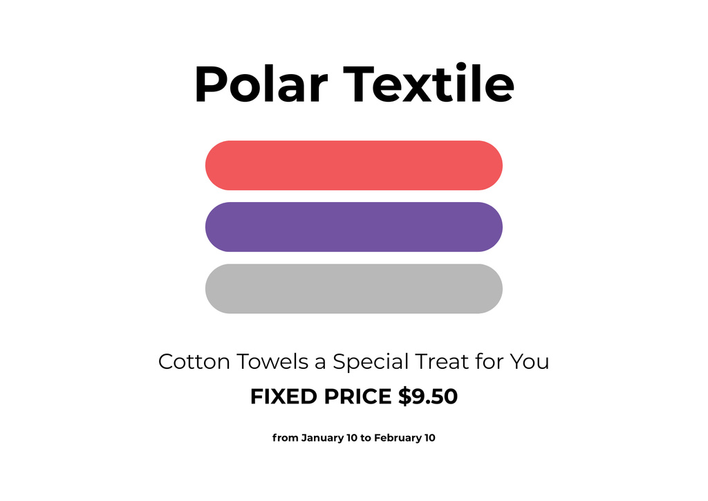 Textile Store Ad with Colors Palette Poster A2 Horizontal Πρότυπο σχεδίασης