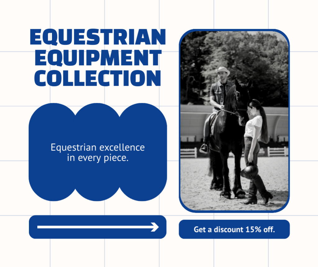 Modèle de visuel Equestrian Gear Collection At Reduced Price - Facebook