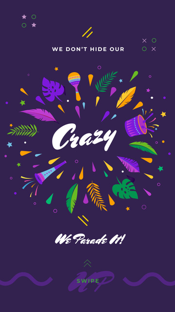 Colorful Party Annoucement Instagram Story Design Template