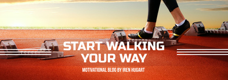 Platilla de diseño Sport Motivation Quote  With Runner at Stadium Tumblr