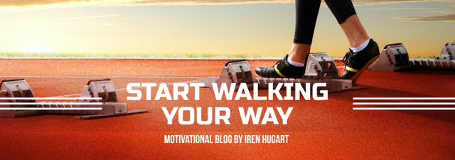 Sports Motivation Quote Runner at Stadium Tumblr – шаблон для дизайна