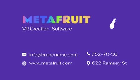 Platilla de diseño Advertisement of Software Creation Service Business Card US