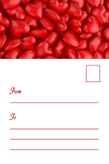 Love Valentine's Phrase with Red Hearts